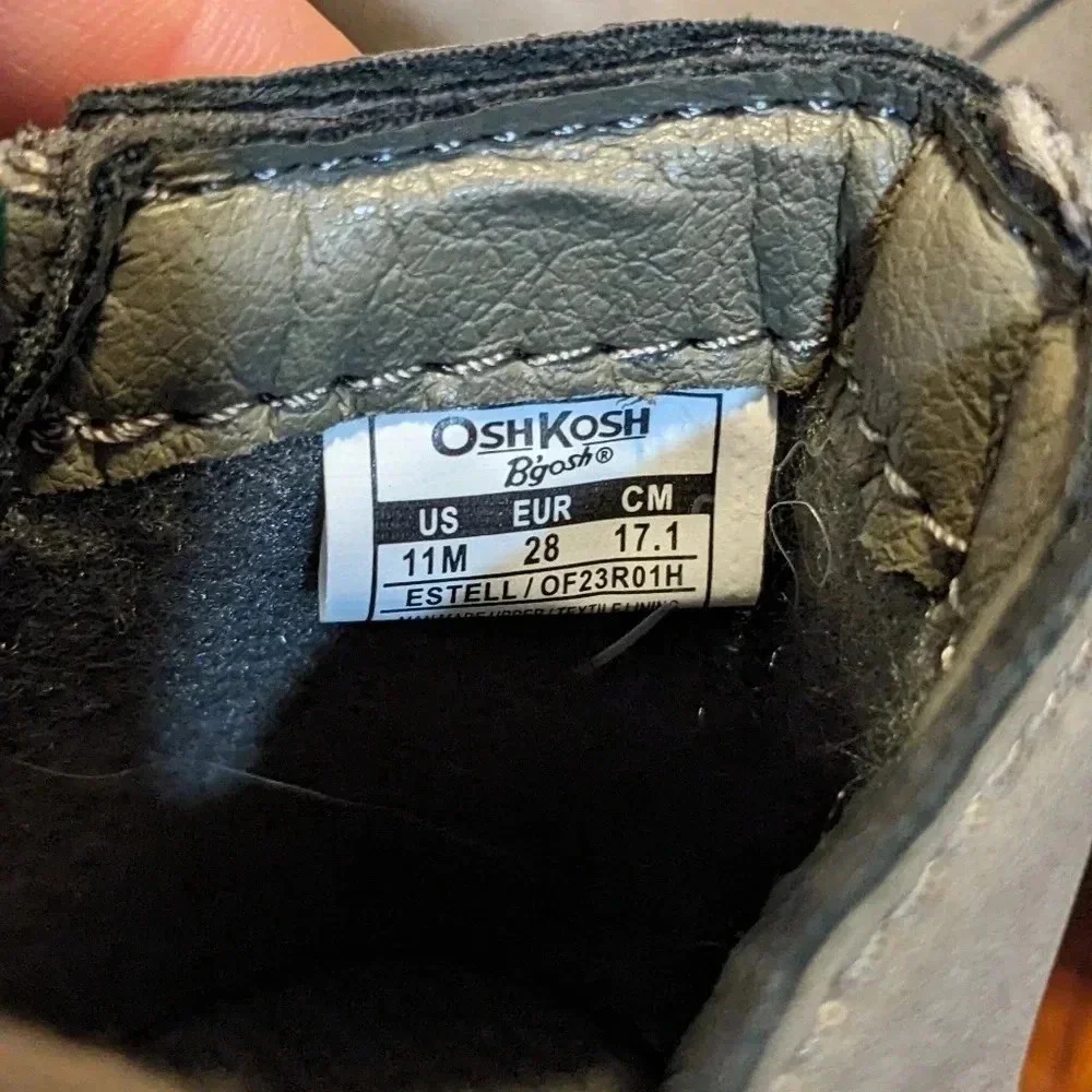OSHKOSH B'GOSH Little Girls Estell Zipper Closure Ankle Boots
